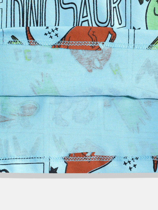 Coolbee Store Kids Boys Clothing Set - Aqua (KBAW25ST3) – close-up fabric detail