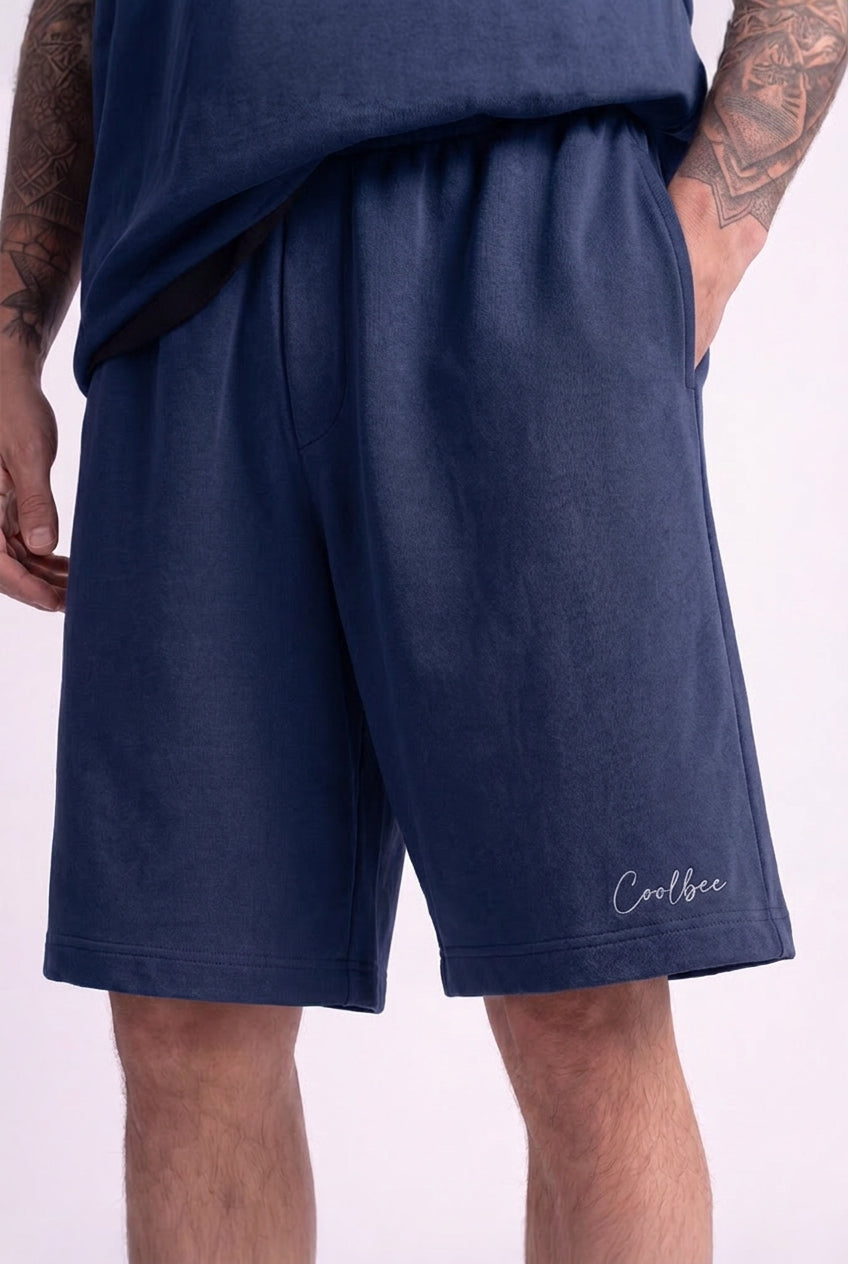 Cool Bee Regular Fit Shorts Navy Blue for Men - Navy Blue Shorts Summer Casual India