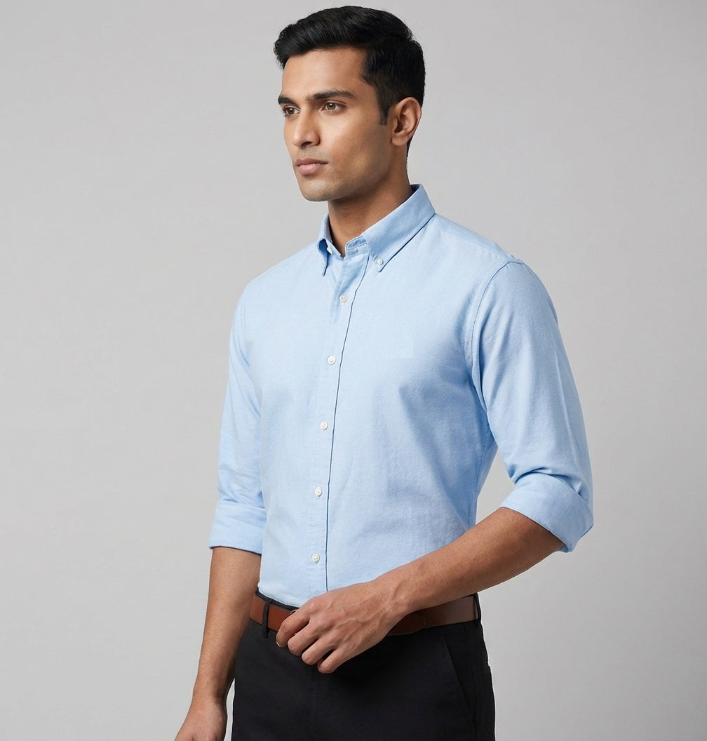 Essential Super Premium Oxford Shirt Blue