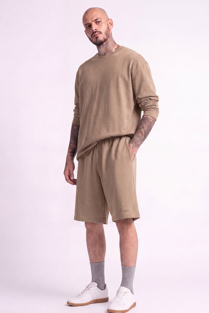 Cool Bee Regular Fit Shorts Beige for Men - Shorts Summer Casual India - Lifestyle View