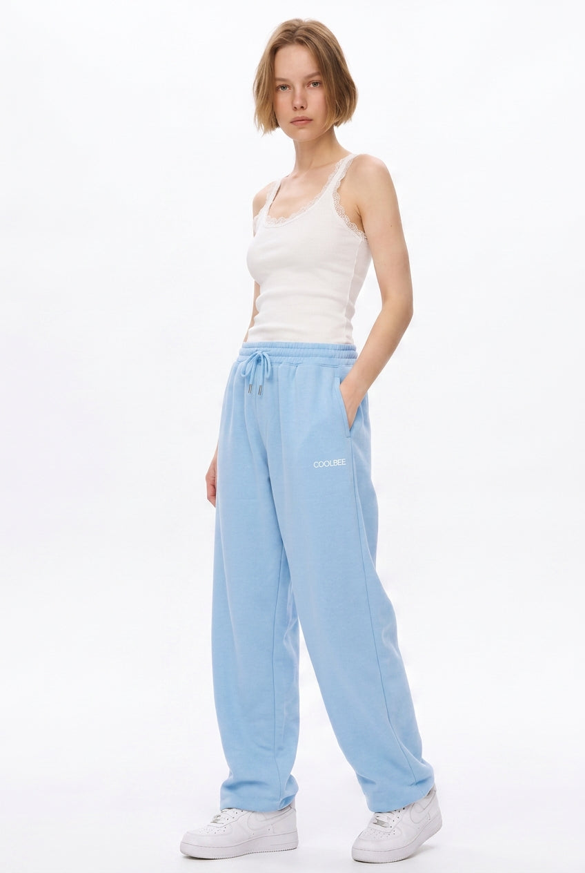 Cool Bee Joggers Sky Blue for Women - Joggers Casual Streetwear India - Lifestyle View