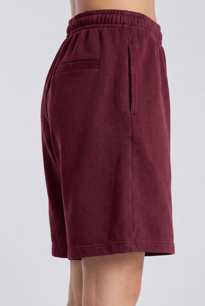 Cool Bee Regular Fit Shorts Maroon for Women - Maroon Regular Fit Casual Shorts India - Lifestyle View
