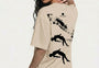 Orbital Drift Tee Beige