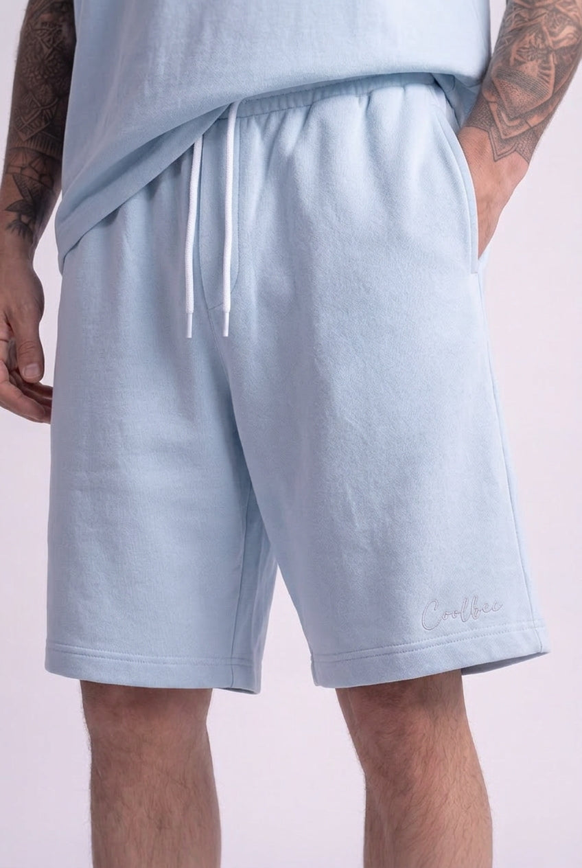 Cool Bee Regular Fit Shorts Sky Blue for Men - Sky Blue Shorts Summer Casual India