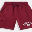 Kids Boys Shorts - Maroon (KB4WLS221)