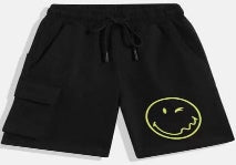 Black Shorts Kids Boys