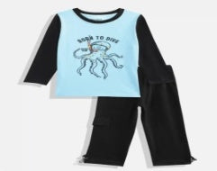 Blue Clothing Set Kids Boys