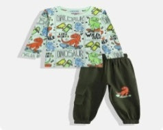 Lime Green Clothing Set Kids Boys
