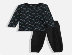Black Clothing Set Kids Boys