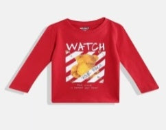 Red T-Shirt Kids Boys