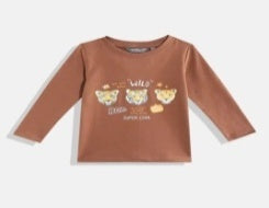 Brown T-Shirt Kids Boys
