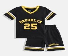Black Clothing Set Kids Boys
