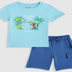 Kids Boys Clothing Set - Green (KBSSCS12)