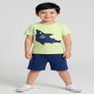 Kids Boys Clothing Set - Black & White (KBSSTREG3)