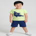 Kids Boys Clothing Set - Black & White (KBSSTREG3)