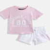 Kids Girls Clothing Set - Baby Pink (KGSS25ST517)