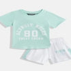 Kids Girls Clothing Set - Light Green (KGSS25STCS1)