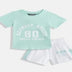Kids Girls Clothing Set - Light Green (KGSS25STCS1)