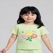 Kids Girls T-Shirt - Green (KGSSA40)