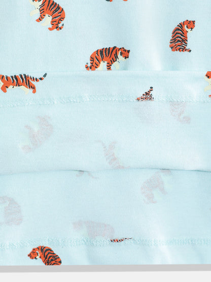 Coolbee Store Kids Boys T-Shirt - Sky Blue (KBAW25TR7) – close-up fabric detail