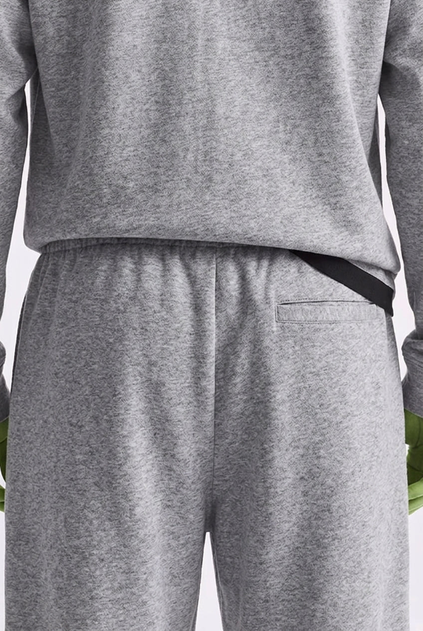 Cool Bee Regular Fit Shorts Gray Milange for Men - Shorts Summer Casual India - Back View
