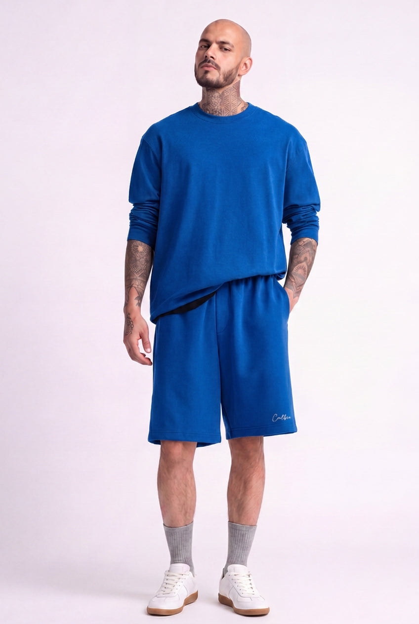 Cool Bee Regular Fit Shorts Royal Blue for Men - Shorts Summer Casual India - Lifestyle View