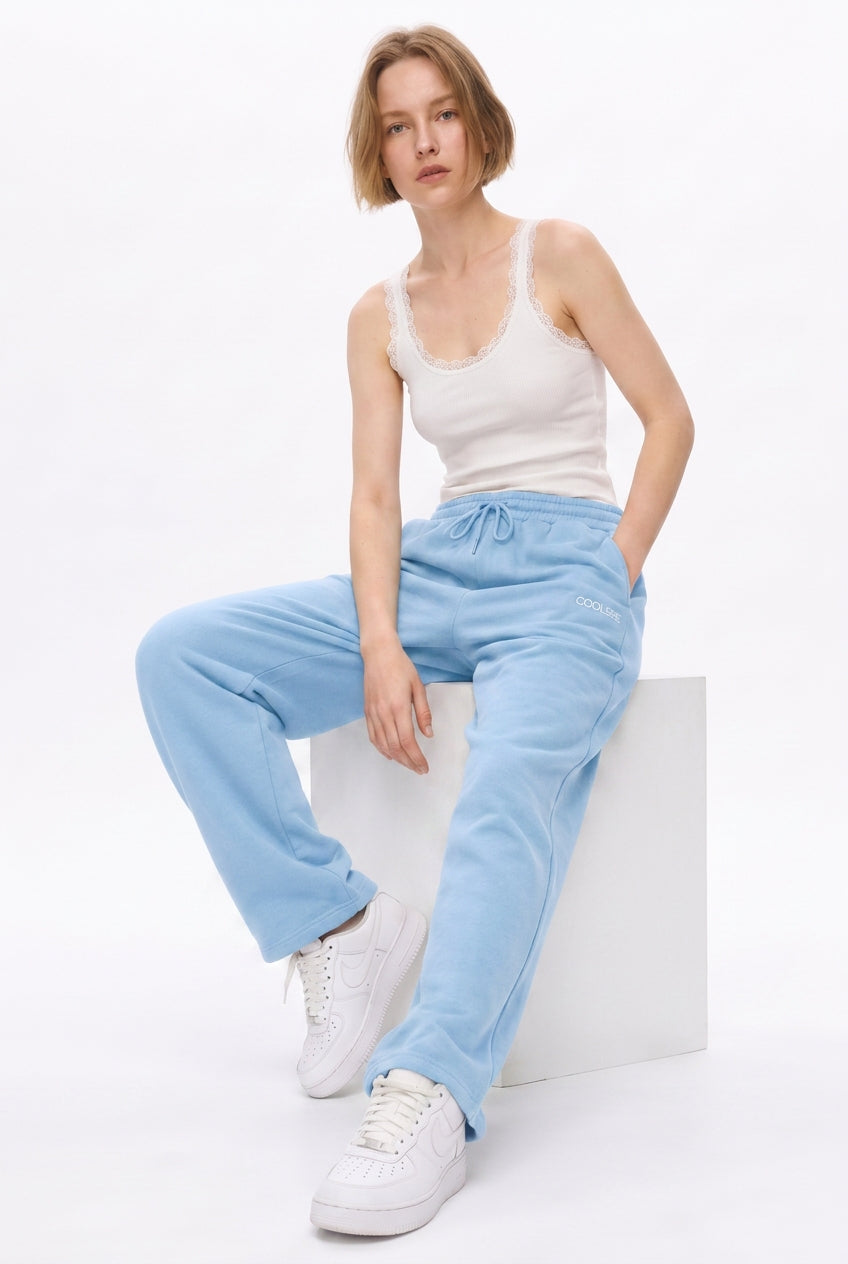 Cool Bee Joggers Sky Blue for Women - Joggers Casual Streetwear India - Lifestyle View