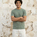 Essential Cotton Crew Neck T-Shirt Light Green