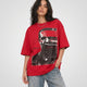 Glitch Portrait Tee Red