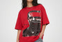 Glitch Portrait Tee Red