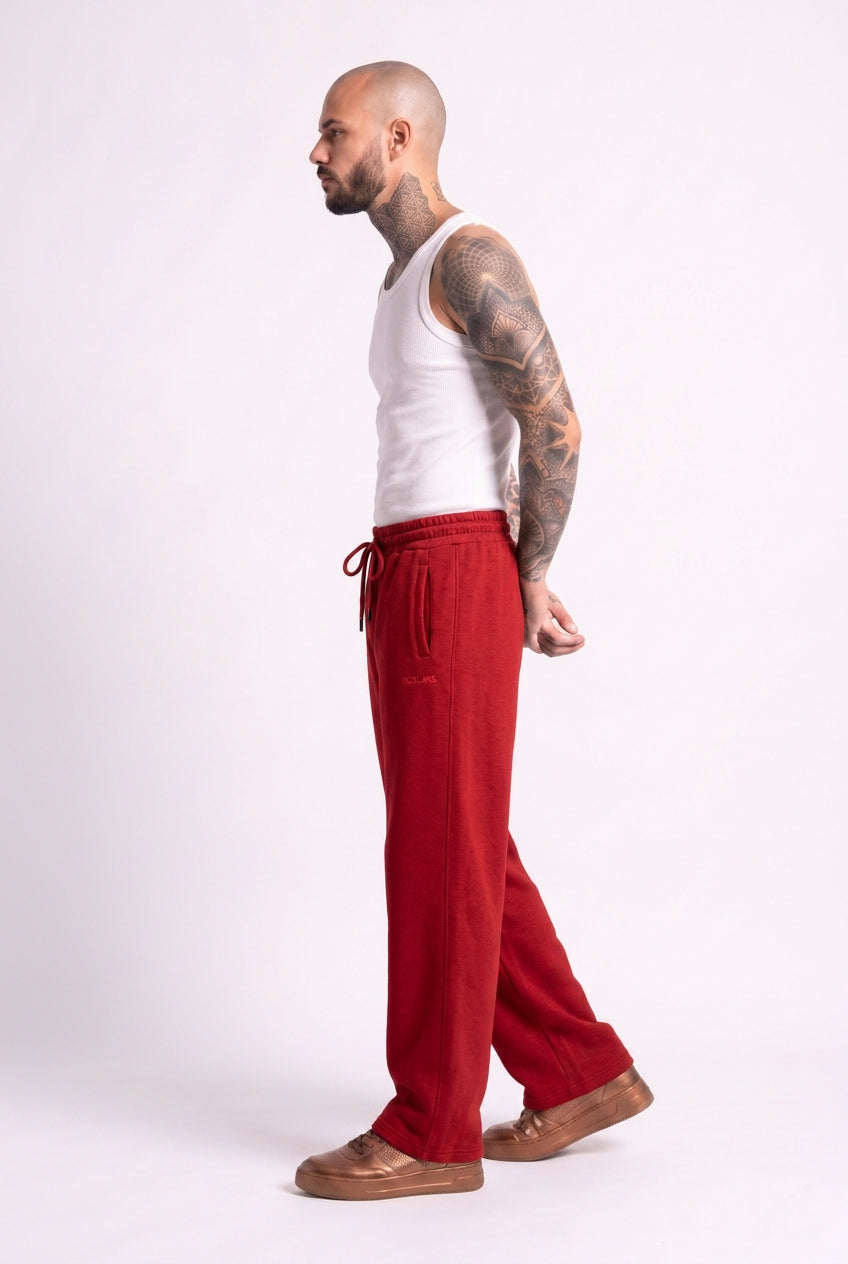 Cool Bee Joggers Red Milange for Men - Joggers Casual Streetwear India - Lifestyle View