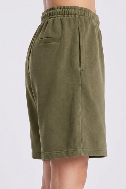 Cool Bee Regular Fit Shorts Olive green for Women - Olive green Regular Fit Casual Shorts India - Lifestyle View