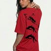 Orbital Drift Tee Red Women