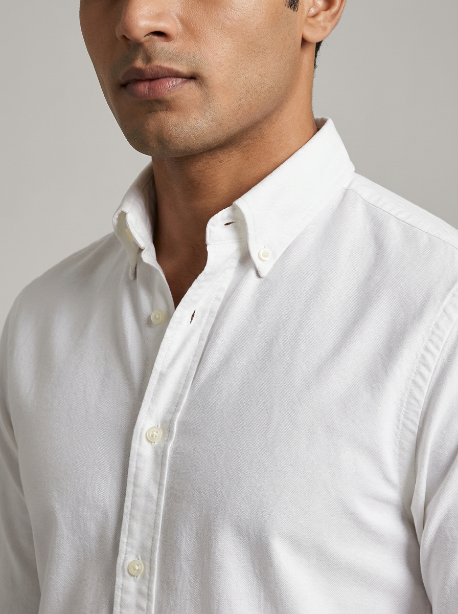 Essential Super Premium Oxford Shirt White
