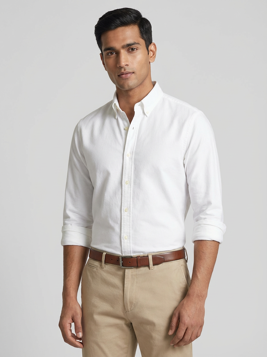 Essential Super Premium Oxford Shirt White