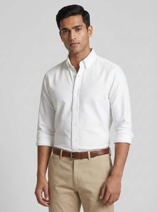 Essential Super Premium Oxford Shirt White