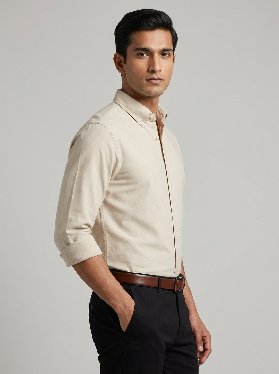Essential Super Premium Oxford Shirt Beige