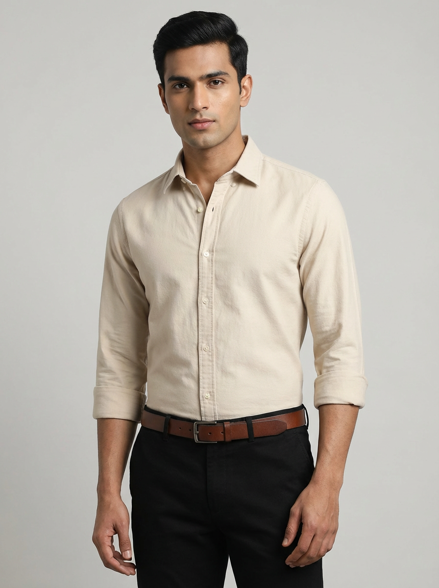 Essential Super Premium Oxford Shirt Beige