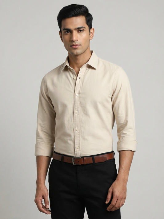 Essential Super Premium Oxford Shirt Beige