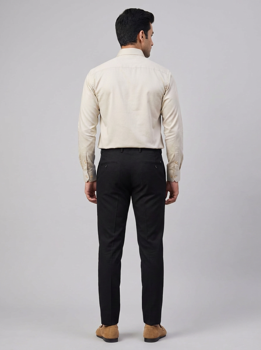 Cool Bee Sandstone Essence Super Luxury Finish Beige Shirt for Men - Beige Premium Cotton Shirt India - Lifestyle View