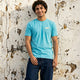 Essential Cotton Crew Neck T-Shirt Sky Blue