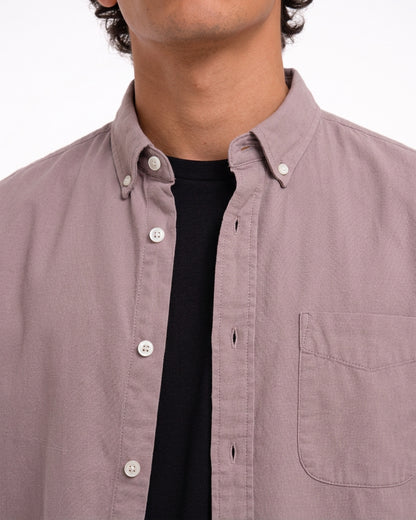 Cool Bee Oxford Casual Half Shirt Maroon for Men - Premium Half Sleeve Casual Shirt India - Lifestyle View