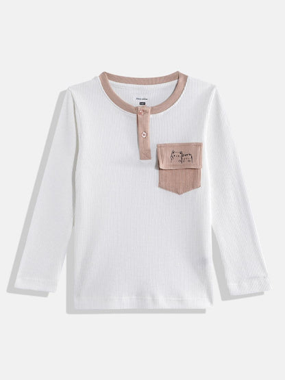 Coolbee Store Kids Boys T-Shirt - Off White (KBAW25TR19) – back view
