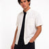 Oxford Casual Half Shirt White