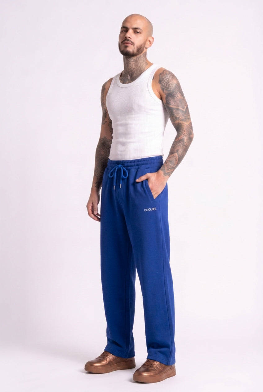 Cool Bee Joggers Royal Blue for Men - Royal Blue Joggers Casual Streetwear India - Detail View