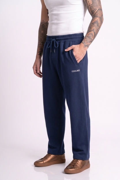 Cool Bee Joggers Navy Blue for Men - Navy Blue Joggers Casual Streetwear India - Lifestyle View