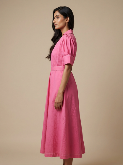 Blossom Belle Cotton Midi Dress | Cool Bee
