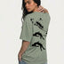 Orbital Drift Tee Green Women
