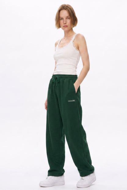 Cool Bee Joggers Bottle Green for Women - Joggers Casual Streetwear India - Lifestyle View