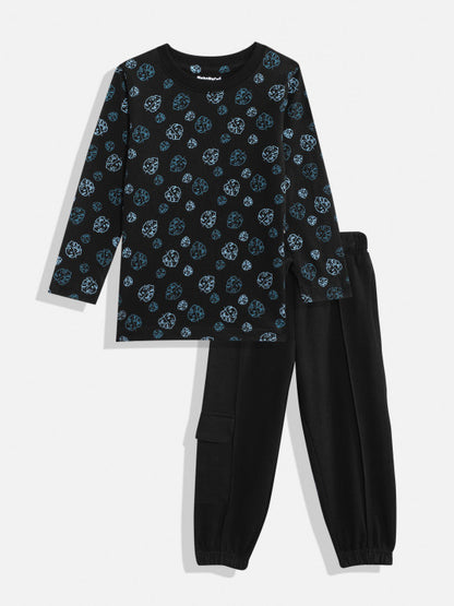 Coolbee Store Kids Boys Clothing Set - Black (KBAW25ST9) – front view